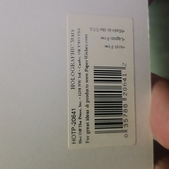 Stars Foil Pack; Assortment with 9 sheets cardstock of 4 different designs. - Picture 3 of 6